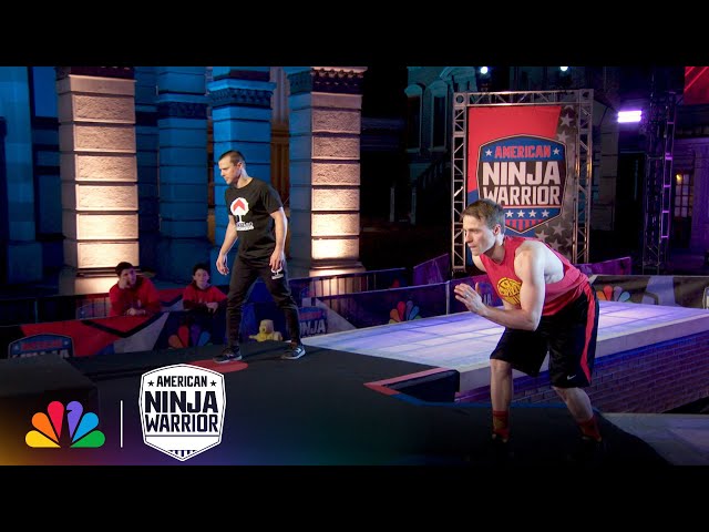 41-Year-Old Dad Scott Behrends' Impressive Move Gives Him the Edge | American Ninja Warrior | NBC