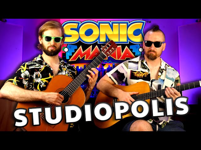 Sonic Mania - Studiopolis Zone Act 1 - Acoustic/Classical Guitar Cover - Super Guitar Bros