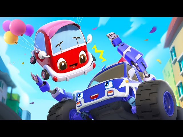 Save the Baby Car, Police Car! | Safety Tips | Monster Truck | Car Cartoon | Kids Songs | BabyBus
