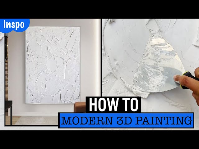 HOW TO DO PLASTER 3D ABSTRACT ART // DIY WALL ART // RH INSPIRED