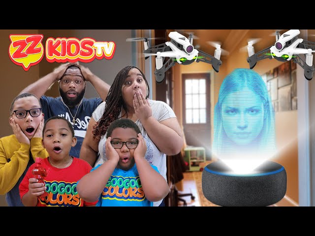 Alexa Takes Over ZZ Kids TV Part 1 Drone Master Is Back