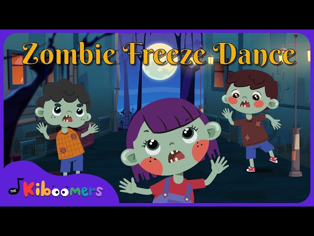 Zombie Freeze Dance -  The Kiboomers Kids Songs - Halloween Party