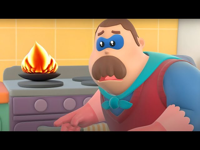 Kitchen Chaos! | Hero Dad | Cartoons for Kids | WildBrain Wonder