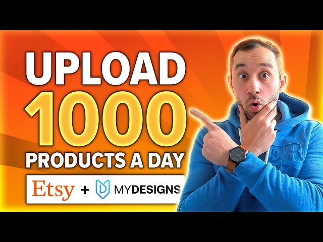 BULK Upload to ETSY (FREE) MyDesigns Print on Demand Tutorial