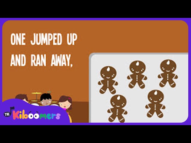 5 Gingerbread Men Lyric Video - The Kiboomers Preschool Songs & Nursery Rhymes for Christmas