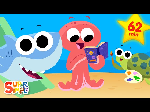 What Do You Like To Do? + More Kids Songs | @FinnyTheShark  With Super Simple Songs Characters!