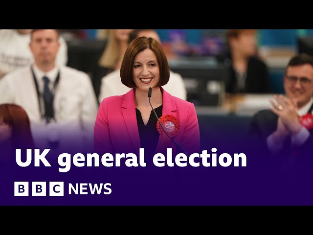 UK general election: First result of night as Labour wins in Sunderland South | BBC News