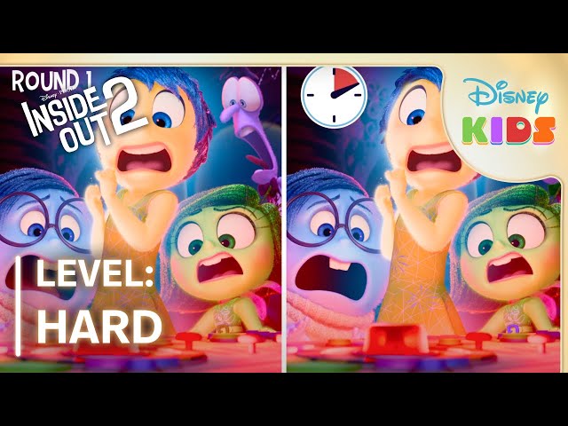 Spot the Difference | Level: HARD | Inside Out 2 | Disney Kids