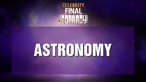 Celebrity Jeopardy! 🤩