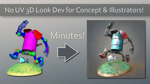 No UV 3D Look Dev for Concept & Illustration