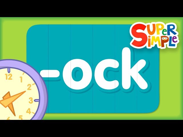 Learn To Read Words in the "ock" Word Family
