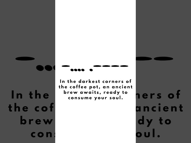 Unveiling the Eerie Secrets of "The Midnight Grind" The Coffee That Reveals Your Deepest Soul.