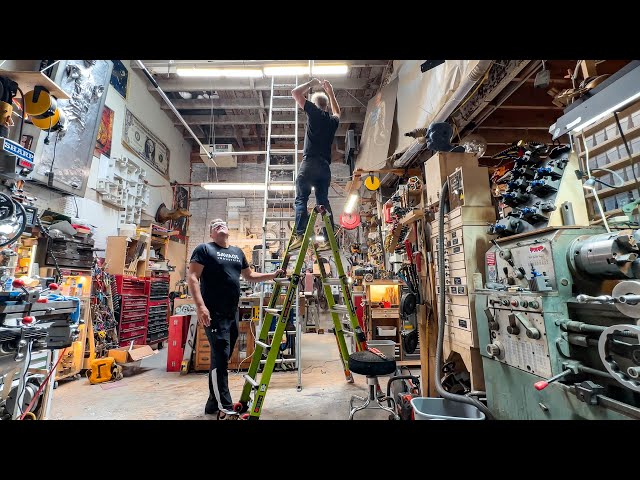 How Adam Savage's Workshop is Lit for Filming Builds!