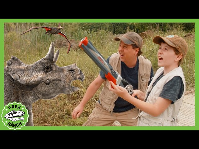 What's in the Mystery Bottle? | T-Rex Ranch Dinosaur Videos