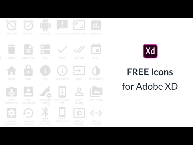 Adobe XD tutorial: Where to find FREE Icons