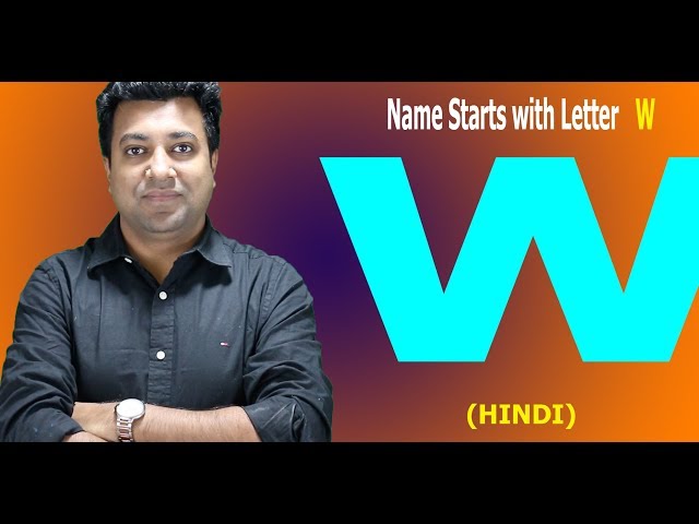 Name Starts with Letter W - Hindi