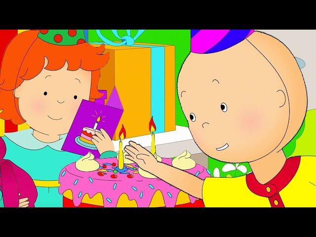 Caillou and Rosie's Birthday | Caillou Cartoon