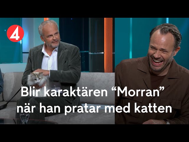 Johan Rehborg blir oväntat karaktären "Morran" under intervjun