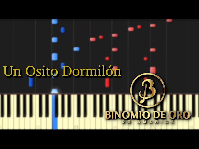 Un Osito Dormilón (Binomio de Oro) / Piano Tutorial & Sheet Music