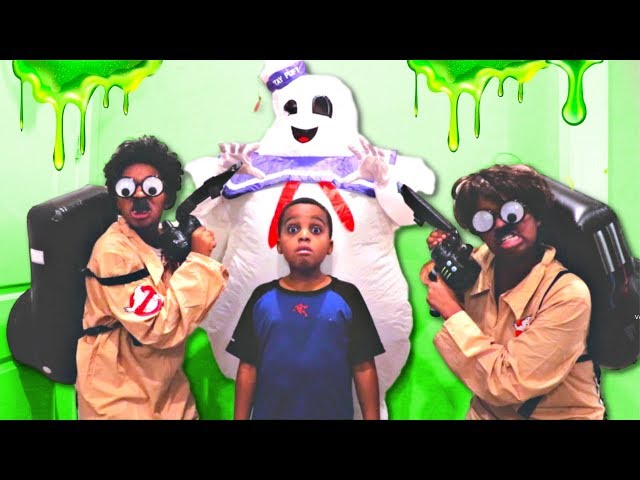 GHOSTBUSTERS vs GIANT MARSHMALLOW MAN - Shiloh and Shasha - Onyx Kids