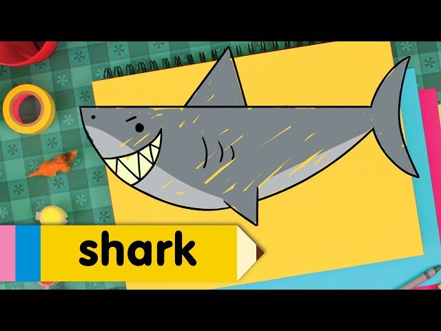 Learn How to Draw A Shark | Kids Drawing Lesson | Step By Step