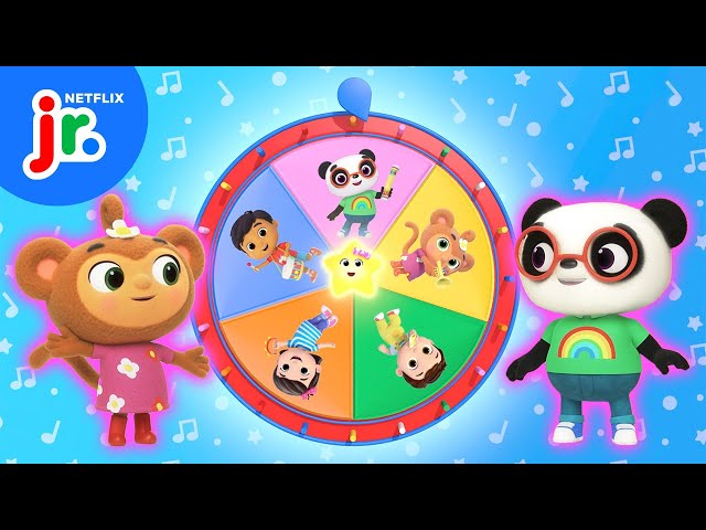 Mystery Wheel of Music 🥁 💫 Little Baby Bum: Music Time | Netflix Jr