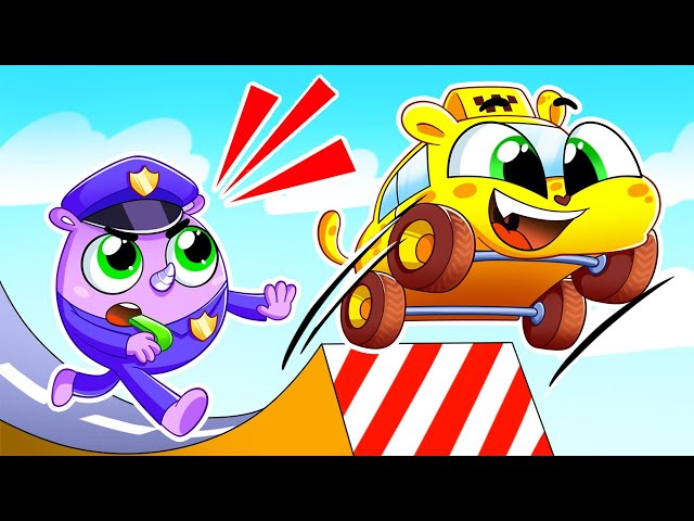 Baby Taxi Car Helps the Rescue Team + Ambulance Song || Baby Cars Kids Songs and Nursery Rhymes