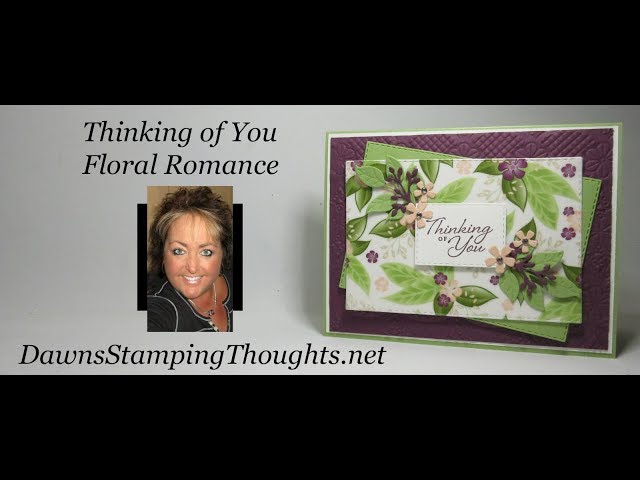 Floral Romance Thinking of you card