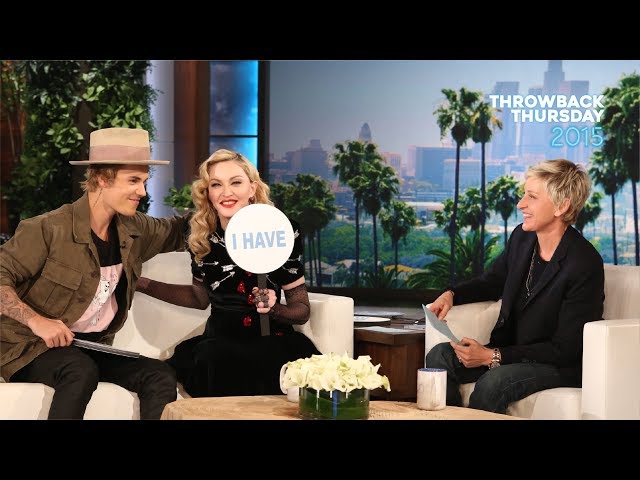 #TBT Justin Bieber and Madonna Play ‘Never Have I Ever’