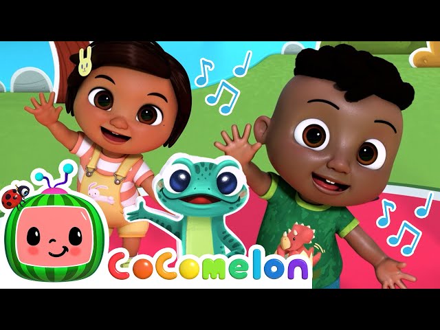 Nina and Cody's Dino Dance! | Nina's Familia | CoComelon Nursery Rhymes & Kids Songs
