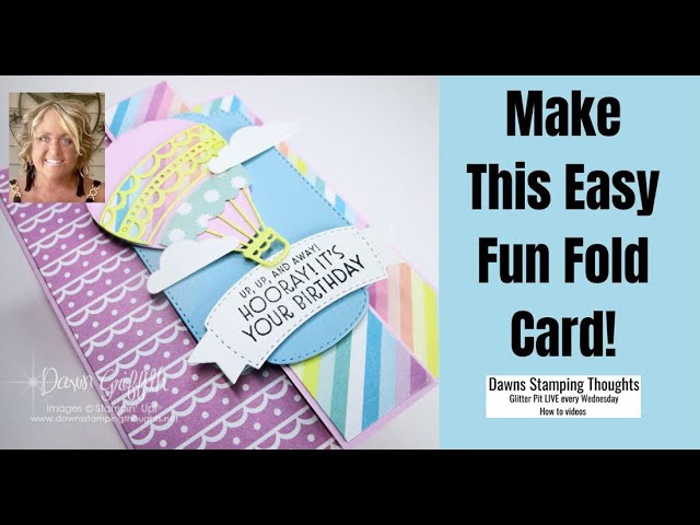 Hot  Air  Balloon  Easy  Fun  Fold  Card
