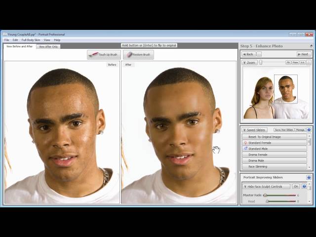 Enhancing More Than One Face in Portrait Professional