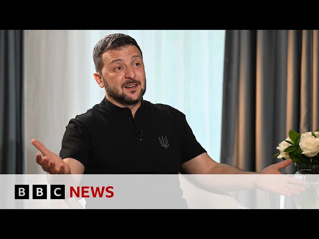 President Zelensky: Trump would be hard work, but we are hard workers | BBC News
