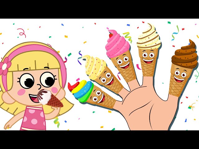 Ice Cream Finger Family Song for Kids #shorts