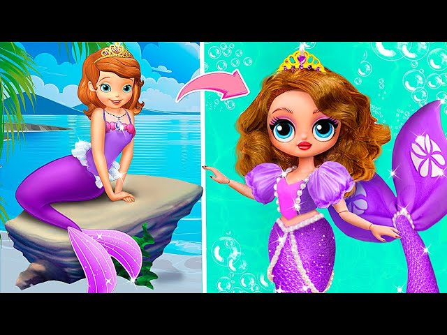 Sofia the Mermaid Growing Up! 30 LOL OMG DIYs