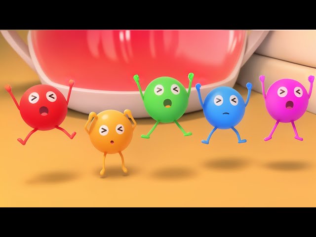 Five Color Candies Swimming Song | Colors Song, Learn Numbers | Nursery Rhymes | Kids Songs |BabyBus
