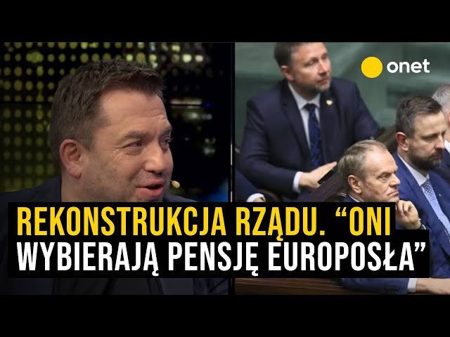 Rekonstrukcja rządu. “Oni wybierają pensję europosła”