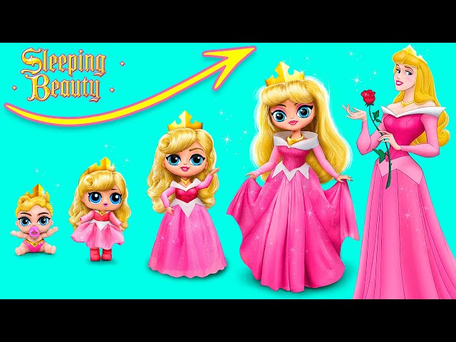 Princess Aurora Growing Up! 31 LOL Surprise DIYs