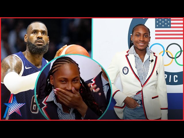 Coco Gauff SHOCKED Over Being Chosen As Olympics Flag Bearer w/ LeBron James