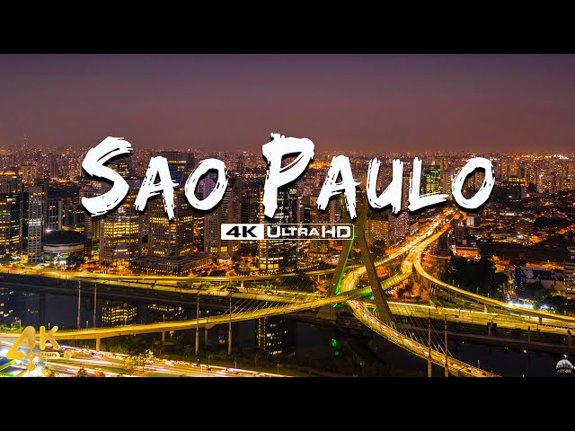 Sao Paulo 4K ULTRA HD - Scenic Relaxation Film With Relaxing Piano Music - City Scapes 4K