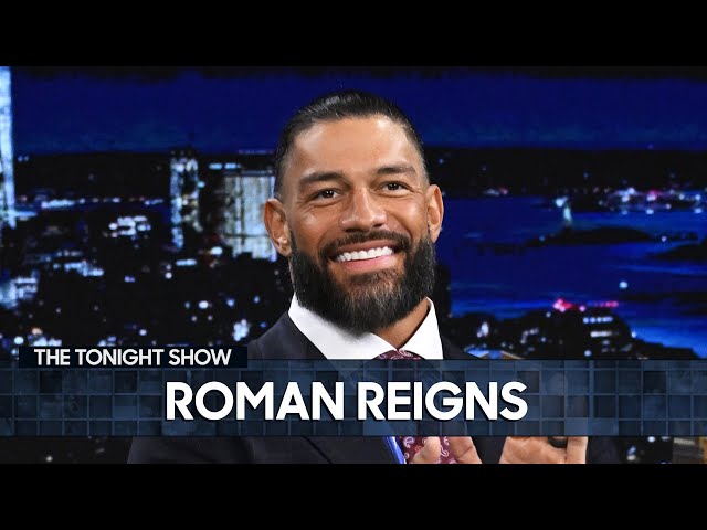 Roman Reigns Addresses Dwayne "The Rock" Johnson WrestleMania Rumors (Extended) | The Tonight Show
