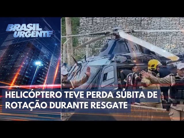Helicóptero da PRF cai em Minas Gerais | Brasil Urgente
