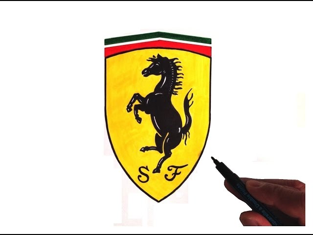 How to Draw the Ferrari Logo
