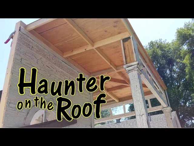 MAKE A HAUNTED HOUSE! - Covered Patio Roof/Corbels/Porch Lattice - DIY Halloween Props