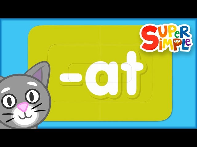 Word Family “at” | Turn & Learn ABCs | Super Simple ABCs