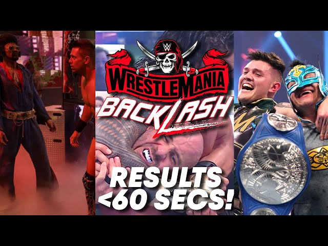WWE WrestleMania Backlash 2021 in 54 seconds! #shorts