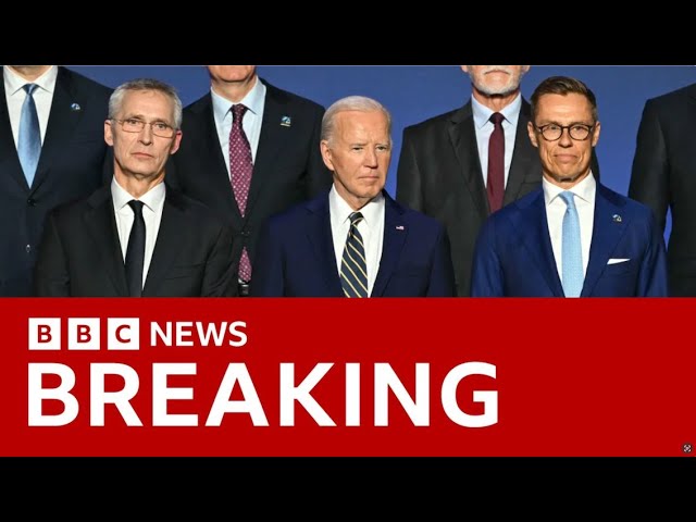 Biden faces more pressure to quit presidential race as he opens NATO summit | BBC News