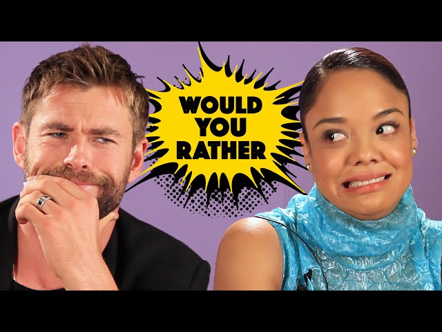 The Cast Of "Thor: Ragnarok" Plays Superhero Would You Rather