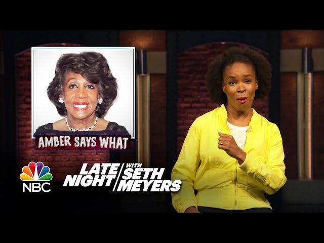 Amber Says What: Confederate TV Show, Maxine Waters Reclaims Time