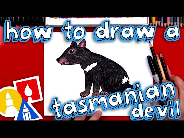 How To Draw A Realistic Tasmanian Devil